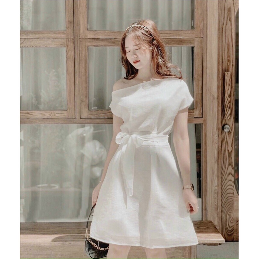 Đầm lệch vai 1 bên - D0148