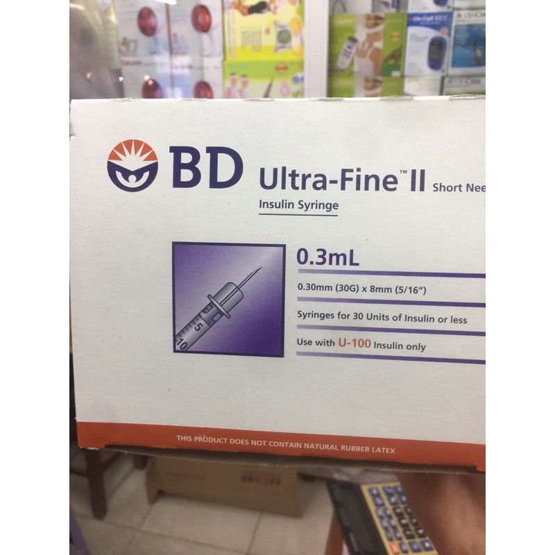Kim tiêm tiểu đường bd ultra-Fine II 0.3ml-0,5ml-1ml