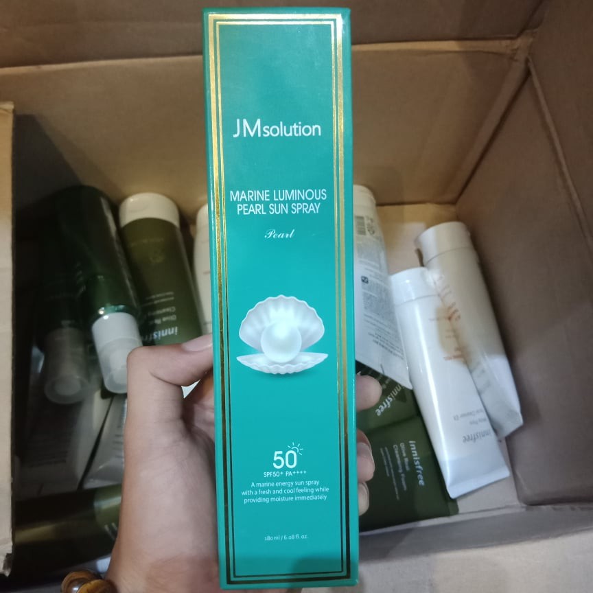 Xịt Chống Nắng Chiết Xuất Ngọc Trai JM Solution Marine Luminous Pearl Sun Spray SPF 50+/PA +++