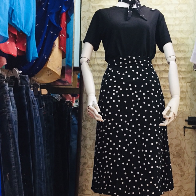 Set váy rời chấm bi