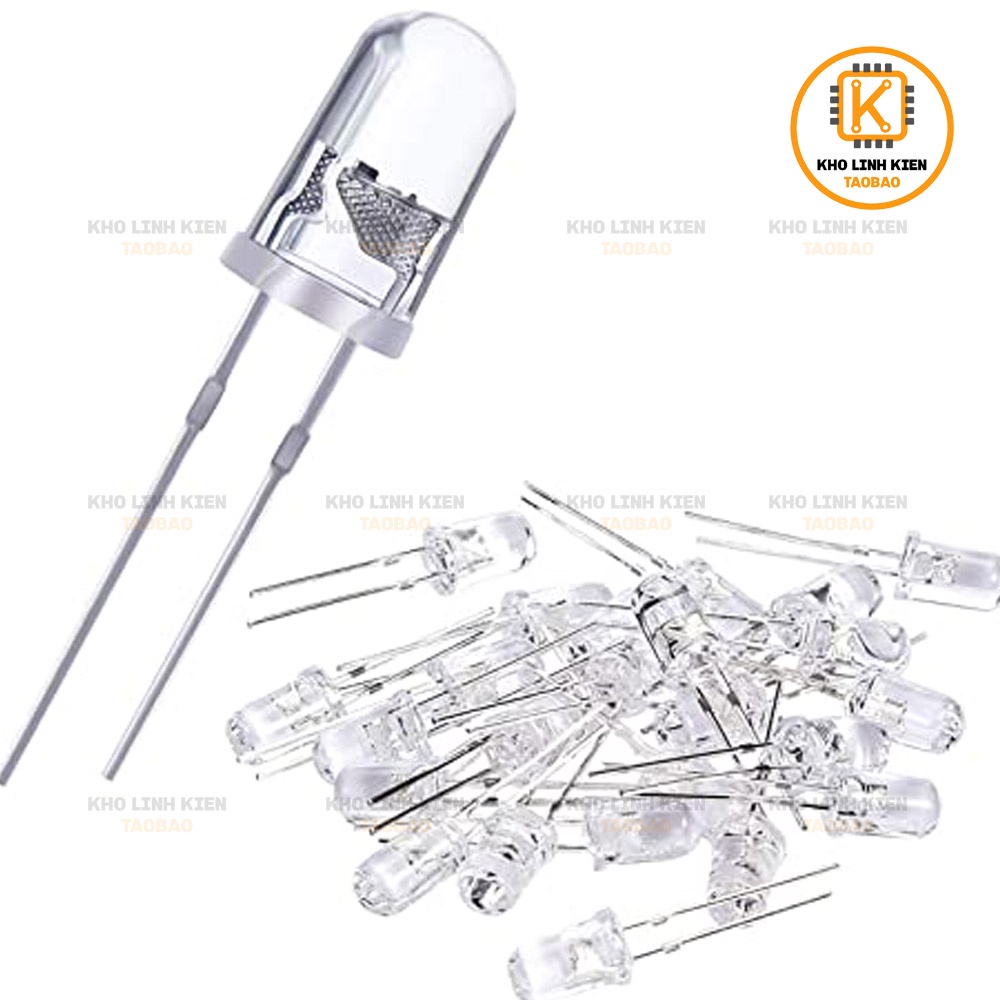 5 Chiếc led nhấp nháy bảy màu 2 chân tự đổi màu