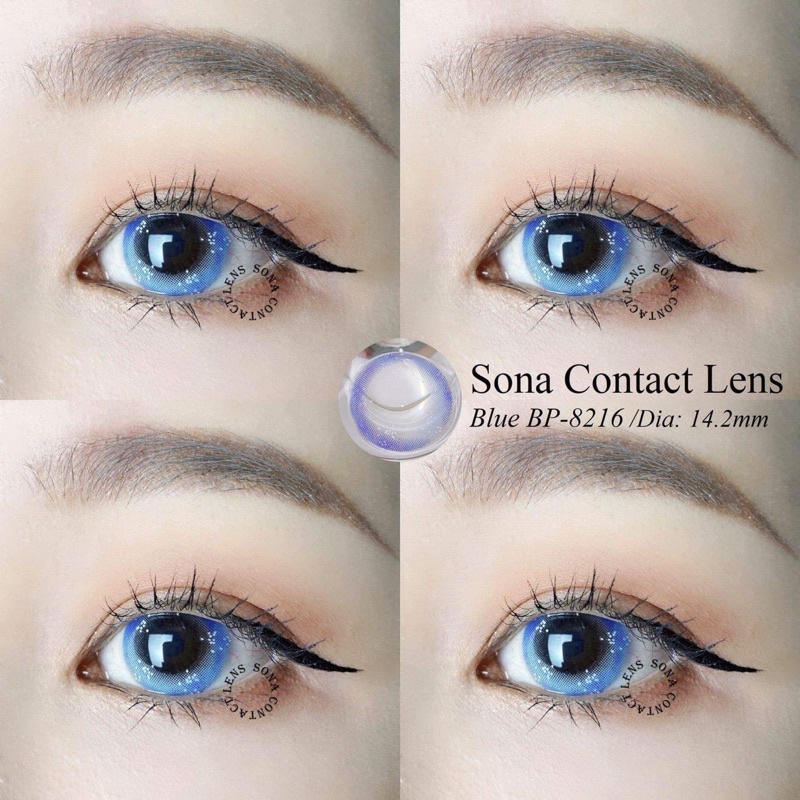 [0 ĐỘ]  MẪU LENS XANH BLUE HÀN CAO CẤP