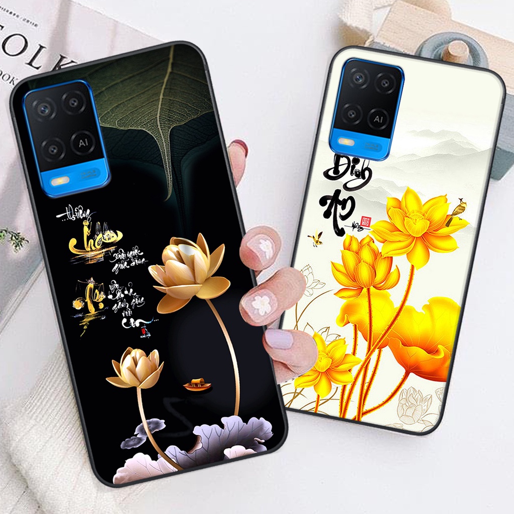 Ốp lưng Oppo A54 in hình chữ tài chữ lộc, Cha Mẹ, bình an SIÊU ĐẸP