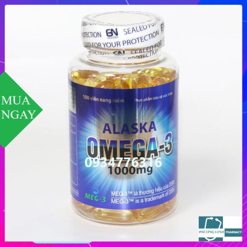 Alaska Omega 3 tăng cường thị lực - lọ 100 viên