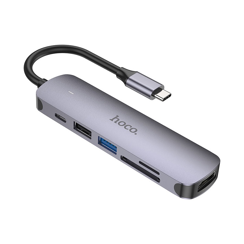 HUB TYPE-C 6 IN 1 HOCO HB28 (HDMI/USB/…)