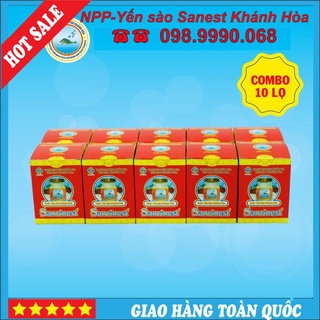[Combo 10 lọ] Nước Yến sào Sanvinest Khánh Hòa đóng lọ 70ml
