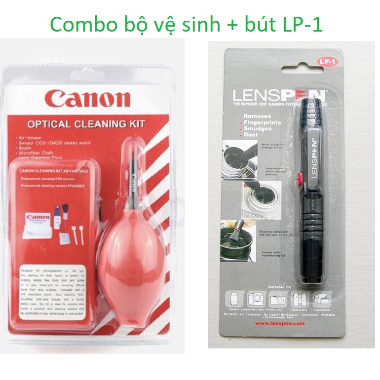 Combo Bộ vệ sinh máy ảnh 7in 1 + bút lau lens chính hãng