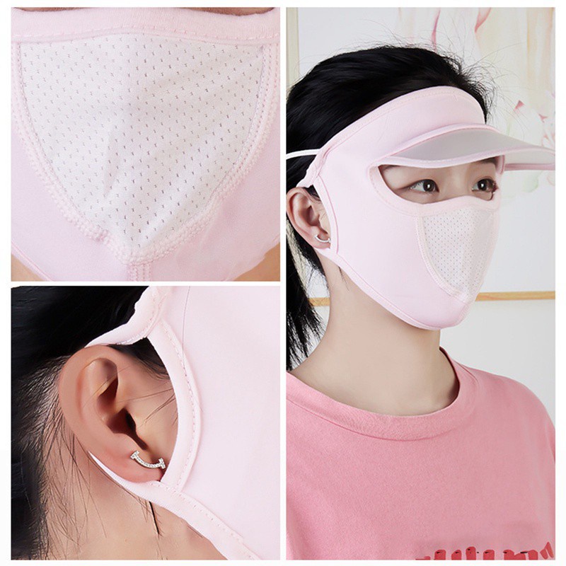 Khẩu trang lụa che nắng thoáng khí mùa hè