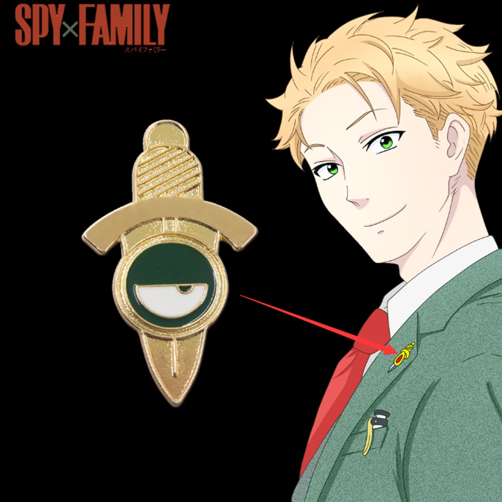 Ghim Cài Áo Phong Cách Phim Anime Spy X Family Loid Forger