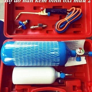 Bộ Hàn Hơi (Hàn Gió Đá) Mini Màu Xanh + Đỏ