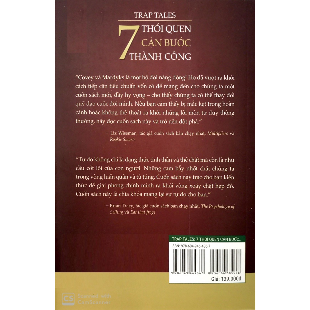 Sách - 7 Thói Quen Cản Bước Thành Công