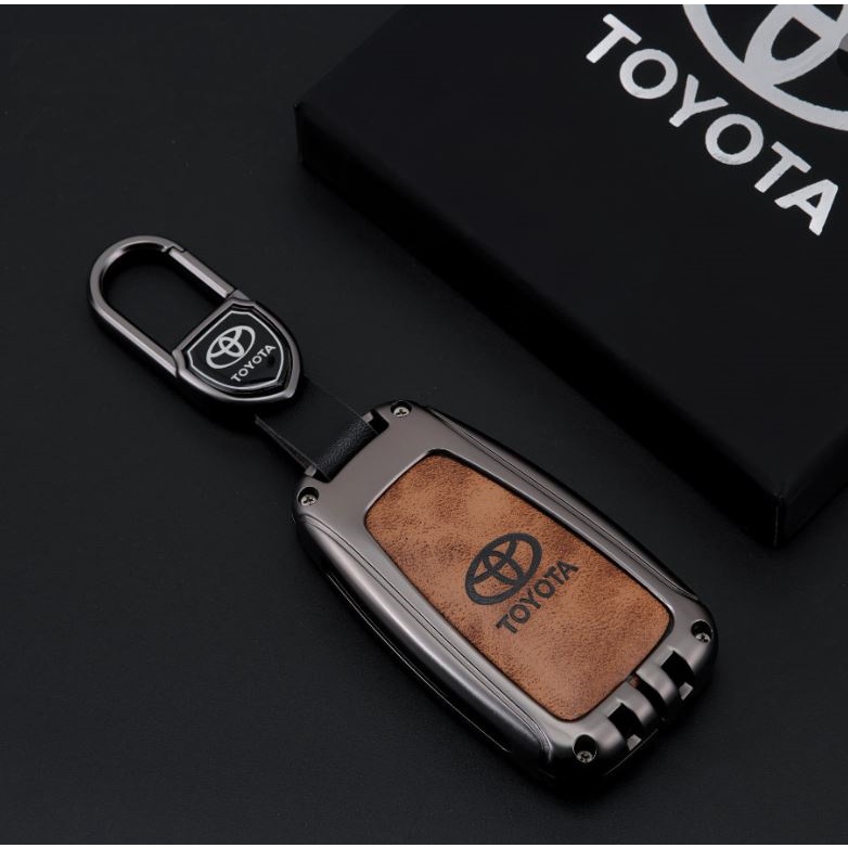 Ốp móc bảo vệ chìa khóa Camry, Alits 2023, Cross Corolla hợp kim kết hợp da thiết kế mới