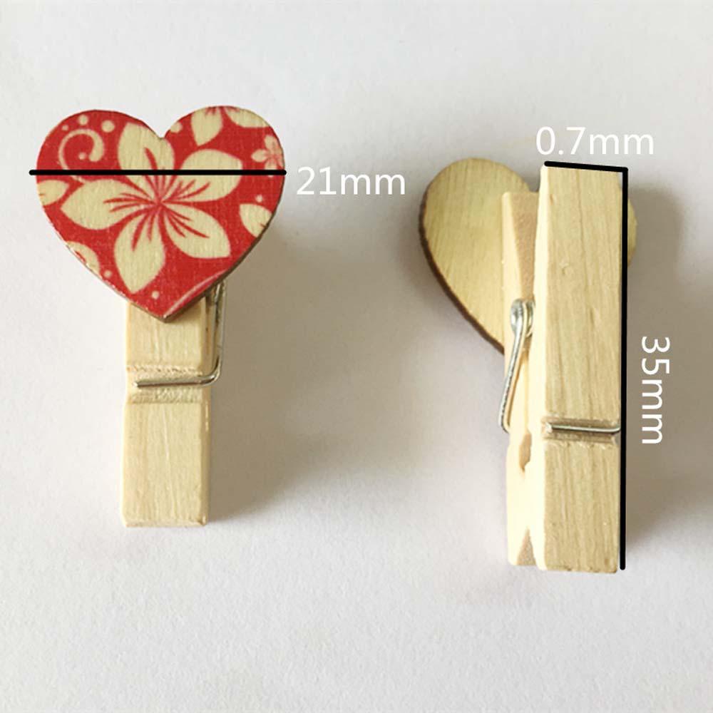 Set 10 Kẹp Gỗ Kẹp Ảnh / Giấy / Thẻ Ghi Chú DIY Đa Ứng Dụng