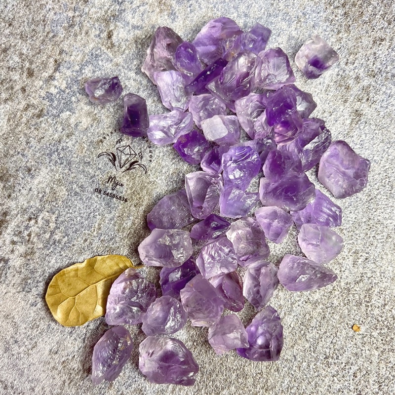 Đá thô Amethyst làm handmade, sưu tầm, reiki, thanh tẩy, thiền định