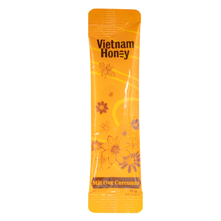 Gói mật ong nghệ Curcumin Vietnam Honey Beera(15g)