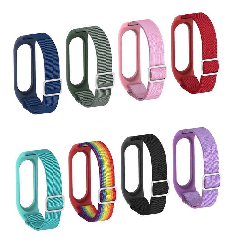 Dây Đeo Nylon Mềm Thoáng Khí Cho Đồng Hồ Thông Minh Xiaomi Mi Band 7 6 5 4 3