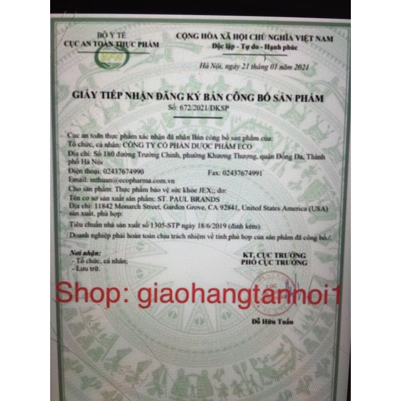 [Mã FMCGFSS giảm 8% đơn 250K] Jex max (hàng chính hãng USA)