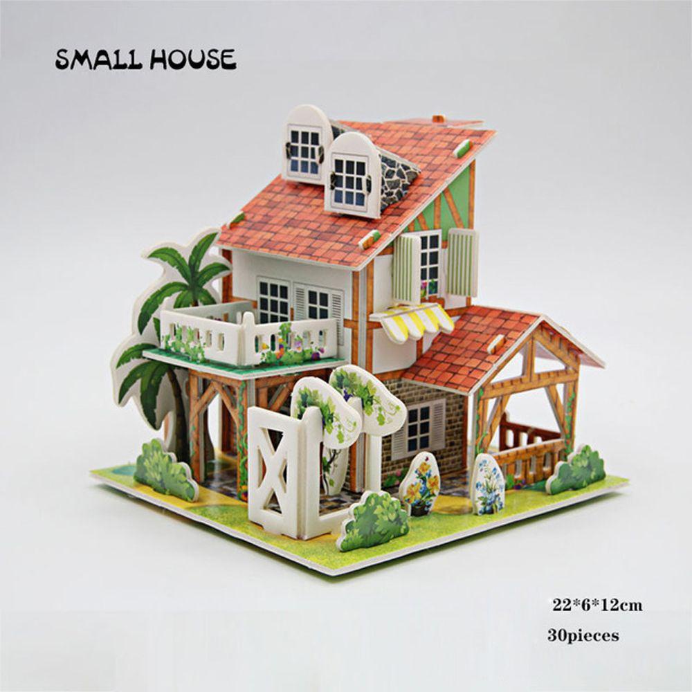 Mô Hình Đồ Chơi Lắp Ráp Ngôi Nhà 3D Thủ Công DIY