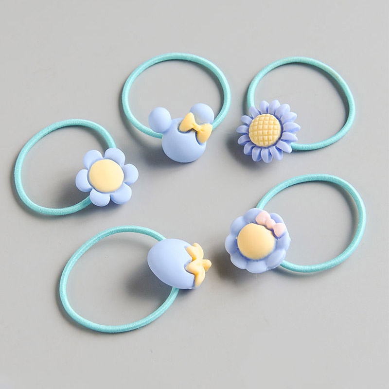 Set 40 dây buộc tóc nhiều hình dạng dễ thương xinh xắn cho bé gái
