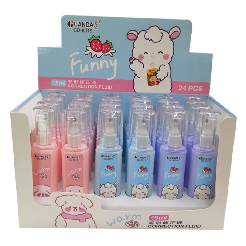 Bút xoá nước loại to 15ml hoạt hình dễ thương