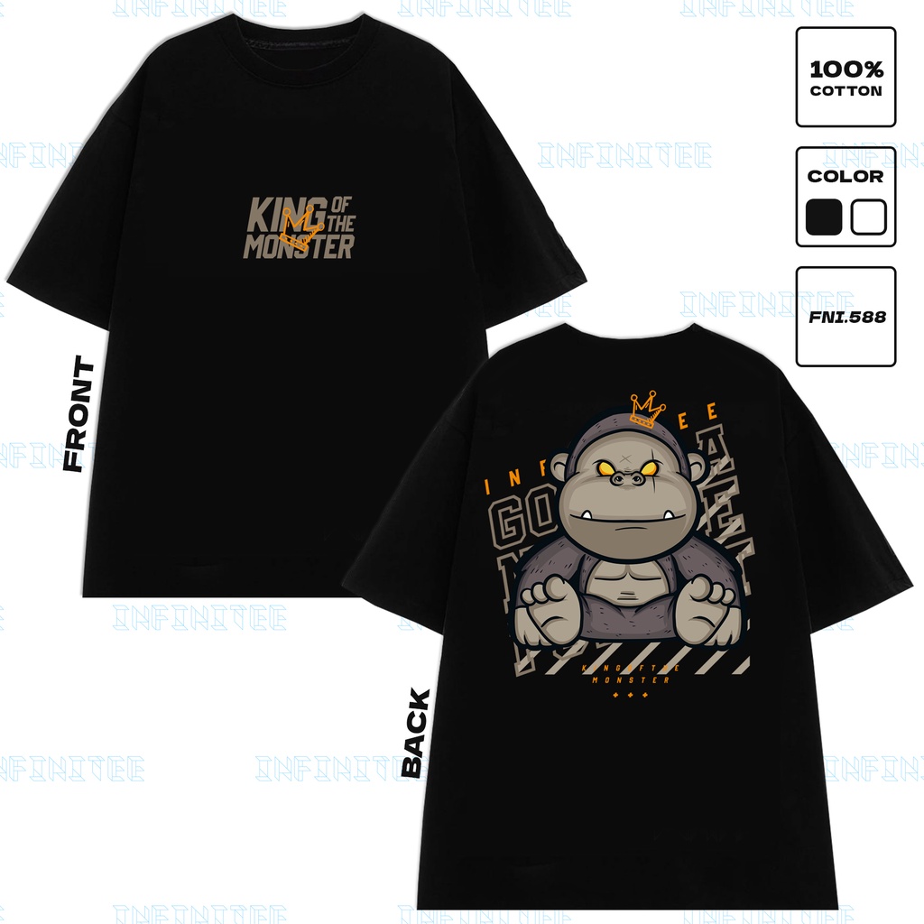 Áo thun INFINITEE Fni0588, Thun 100% Cotton - form rộng Unisex.