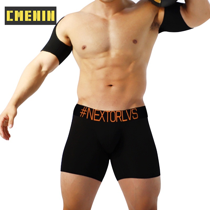 1 Quần Lót Boxer Cotton Mềm Mại Màu Trắng Đen Quyến Rũ Cho Nam ORLVS OR6237