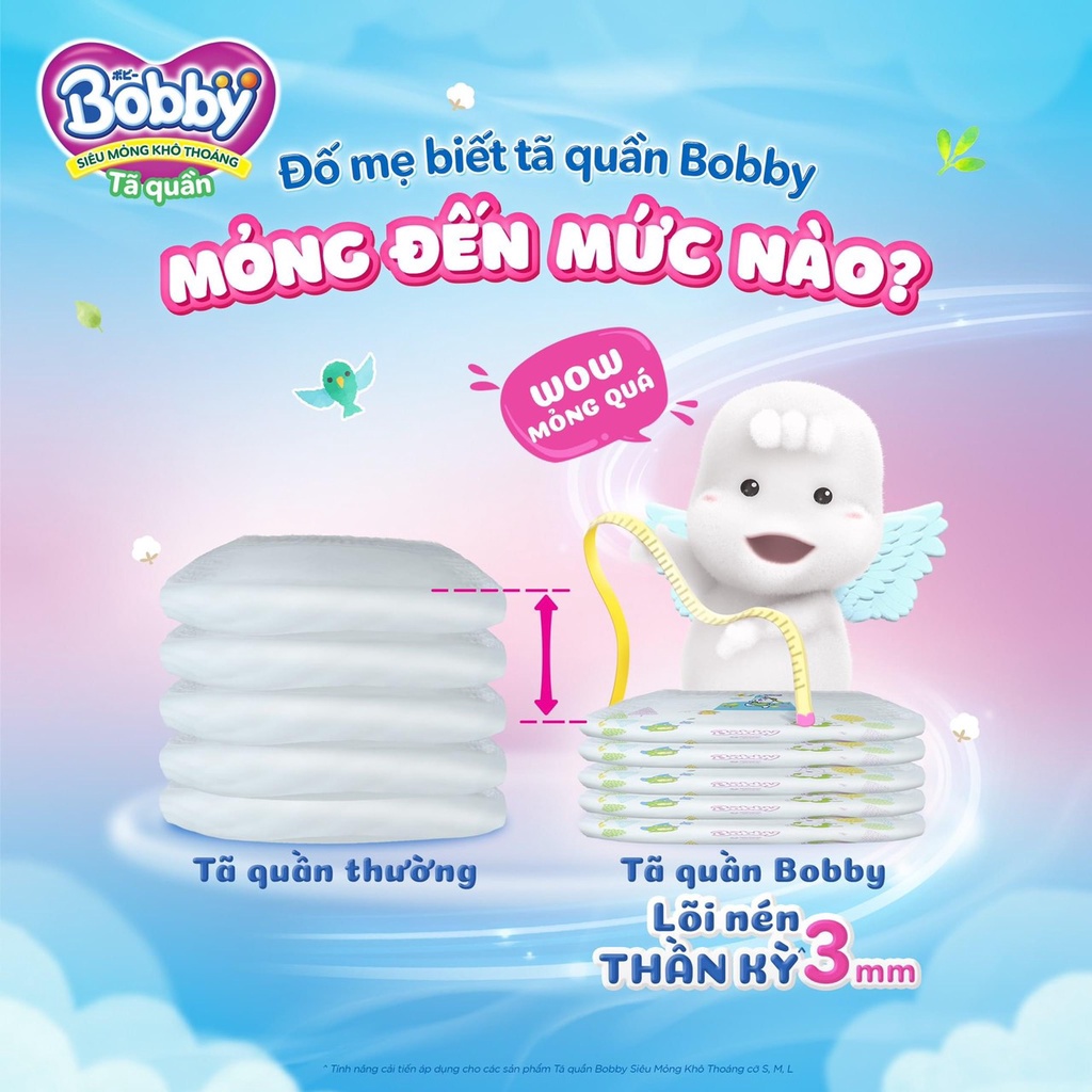 [ Quà Tặng 50K ] Tả Bỉm Quần Bobby Size L68 Miếng Dành Cho Bé Từ 9-13 Kg, Mevabeheocon123