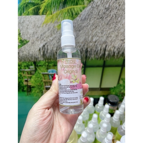 Tinh dầu massage body chai bé 100ml tiện lợi hương hoa hồng