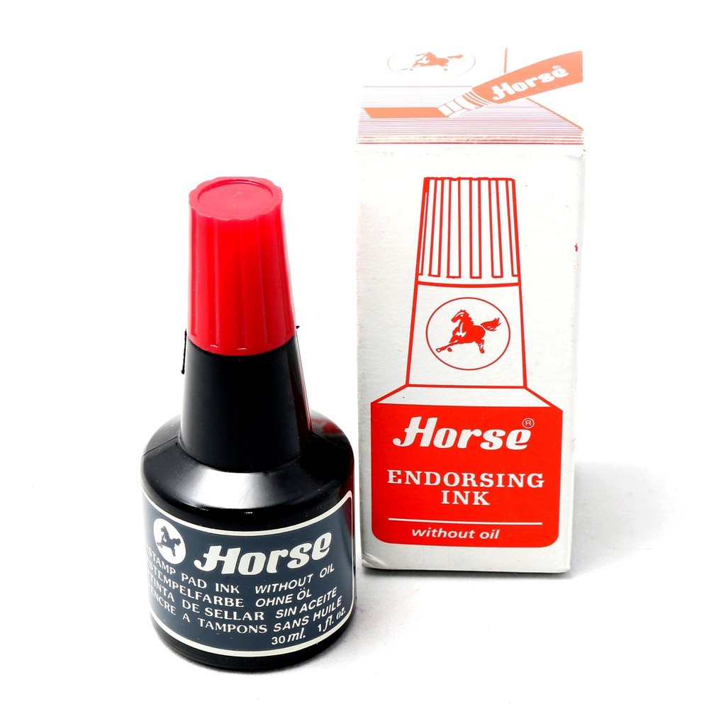 [Sỉ &amp; Lẻ] Mực Đóng Con Dấu Horse - Thái Lan