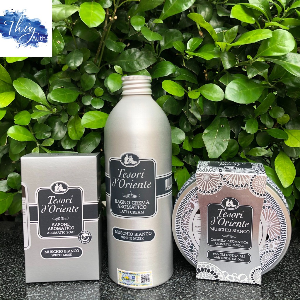 Xà Phòng Tesori Và Tẩy Tế Bào Chết Dưỡng Trắng Hương Nước Hoa Xạ Hương 150g