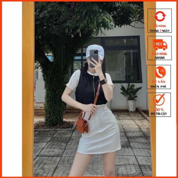 Chân Váy kaki nữ bassic form A lưng cao có quần trong m506 | BigBuy360 - bigbuy360.vn