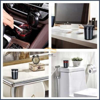 Gạt tàn thuốc lá thông minh, để trên xe oto, dễ dàng vệ sinh,hàng thiết kế, đèn led phát sáng