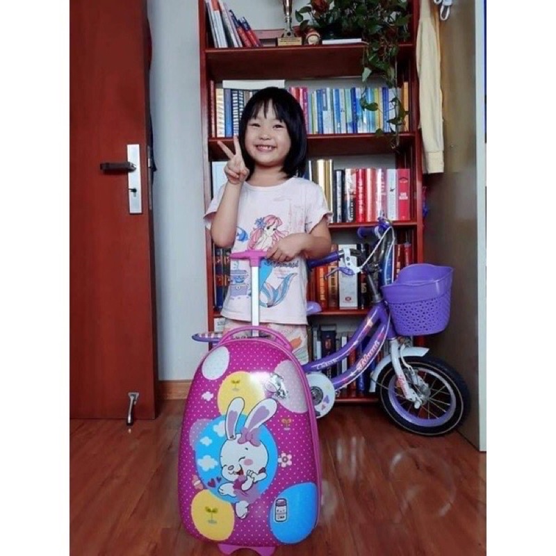 Vali kéo cho bé, vali du lịch cho bé size lớn 43x30x22cm