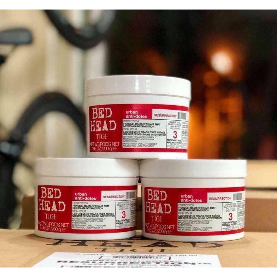 (CHUẨN AUTH) KEM Ủ TÓC PHỤC HỒI HƯ TỔN CẤP ĐỘ 3 TIGI 200GR | BigBuy360 - bigbuy360.vn