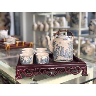 ấm tích men rạn bát tràng