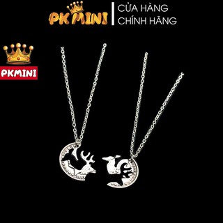 [70K/CẶP] Dây Chuyền Cặp Đôi Hình Hưu - Vòng Cổ Cặp Đôi Hình Hưu
