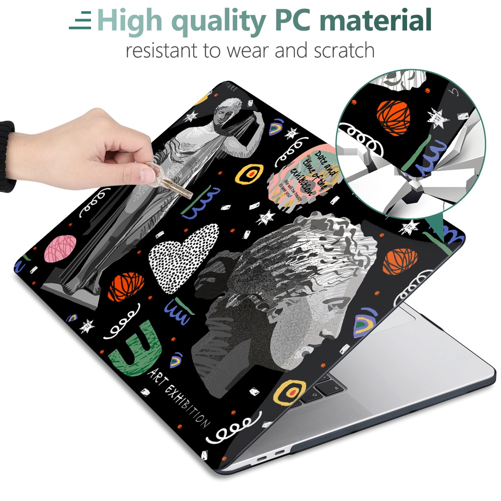 Vỏ bọc bảo vệ BATIANDA thích hợp cho Macbook Pro Air M2 M1 2022 A2681 A2338 A2337 A2179 Retina A1502 A1708 A1706 A2159
