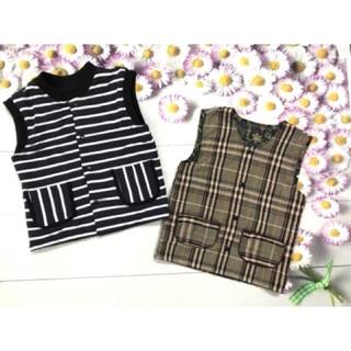 Áo gile hai trong một (2in 1) thiết kế bé trai bé gái mặc được 2 mặt