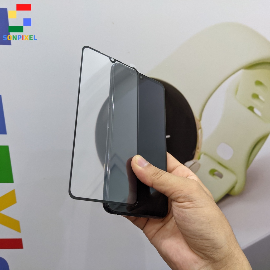 Cường Lực LG V50s ThinQ, Loại Full Màn, Phủ NaNo Viền Đen. Miếng Dán Màn Hình Trắng Trong. Son Pixel
