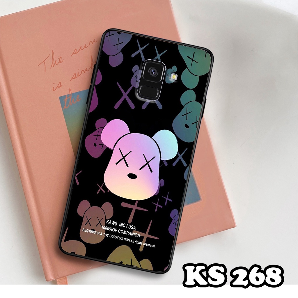 Ốp lưng Samsung A8 2018 - A8 Plus - A8 Star - Ốp Samsung in hình Gấu B.Ŗİ.ÇK - Lưng nhám viền TPU cao cấp