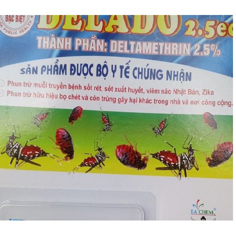 Thuốc diệt ve rận bọ chó ký sinh trên chó mèo Delado 2.5sc diệt ve mạt kí sinh trên vật nuôi