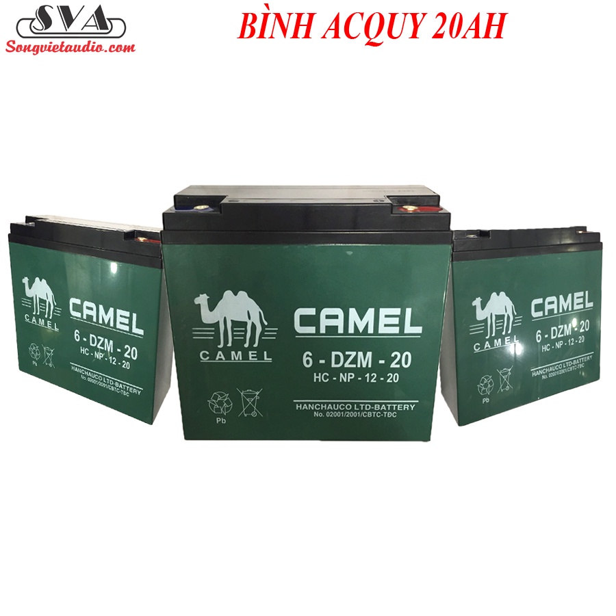 BÌNH ACQUY CAMEL 20AH DÀNH CHO LOA KÉO