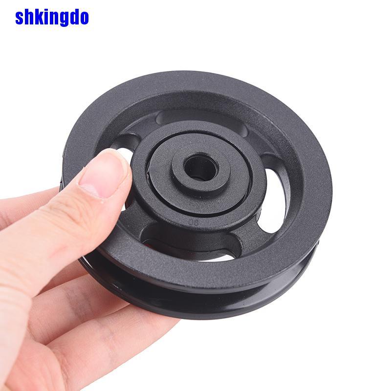 Bánh xe ròng rọc chống mài mòn màu đen tiện dụng khi tập gym 90mm
