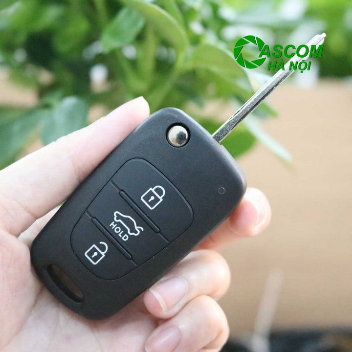 Vỏ khoá Hyundai – Vỏ chìa khoá ô tô Hyundai i30, i20, Accent, Verna Kia SORENTO SPORTAGE CERATO RIO 3 nút đen