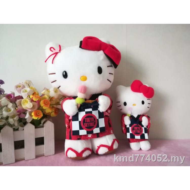 SANRIO Búp Bê Nhồi Bông Hình Mèo Hello Kitty Mặc Kimono Nhật Bản