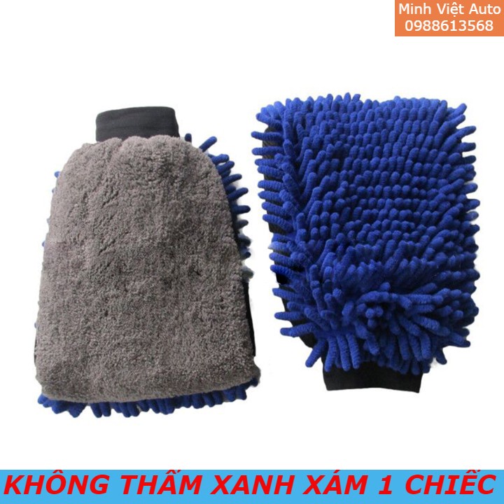 Gang tay rửa xe ô tô - Xe máy - Bao tay rửa xe dày 2 mặt chống thấm cao cấp