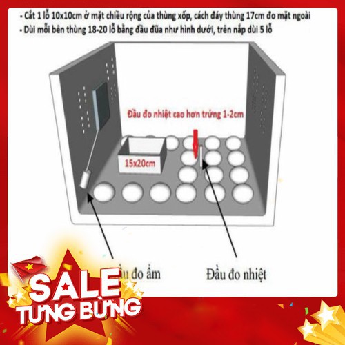 Máy Ấp Trứng Ánh Dương + Đèn Pin soi trứng chuyên dụng