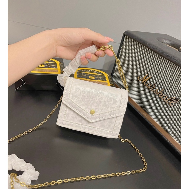 Túi đeo chéo mini nữ C.n.k quai xích mẫu mới kèm dây đeo fullbox