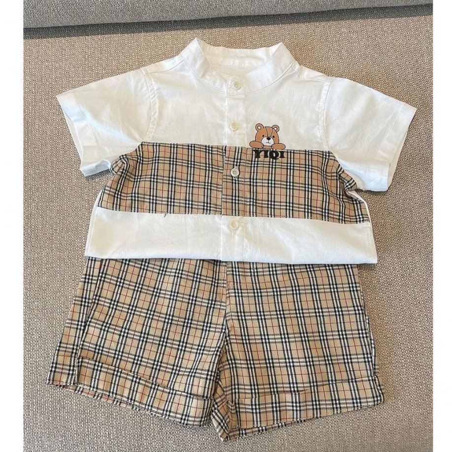 Đồ bộ bé trai và đồ bộ bé gái 8-18kg AM954 - bộ quần áo trẻ em cộc tay cổ trụ TTR252