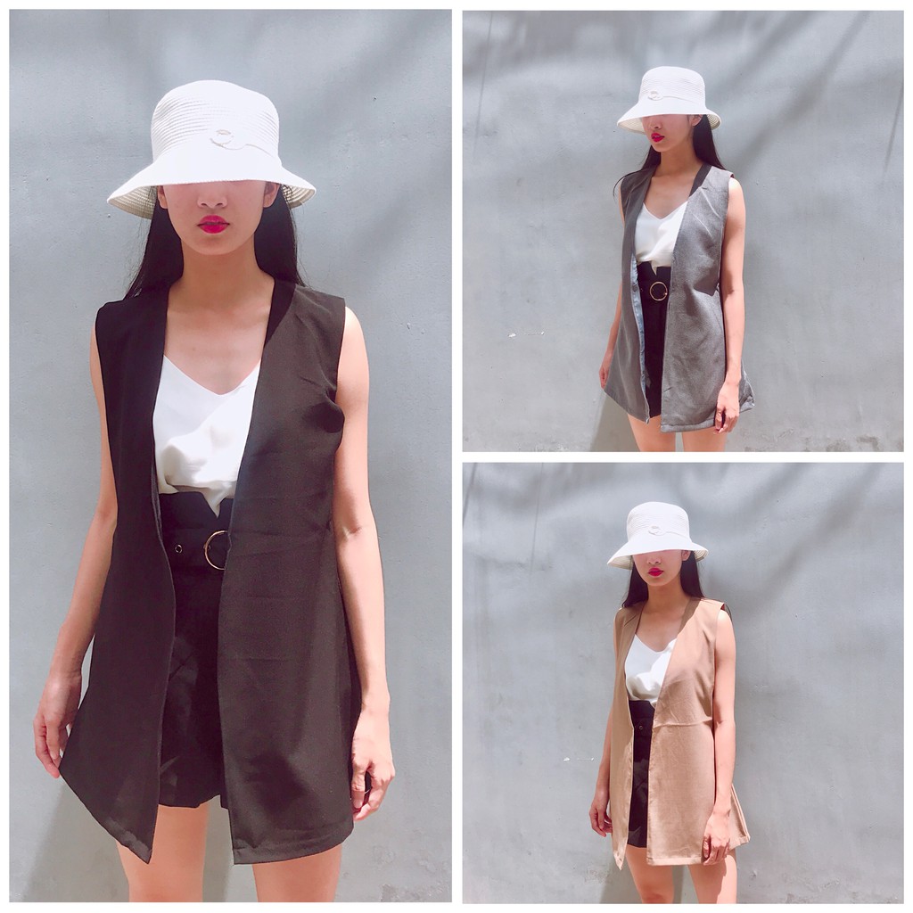 ÁO KHOÁC VEST NỮ - ÁO BLAZER NỮ KHÔNG TAY